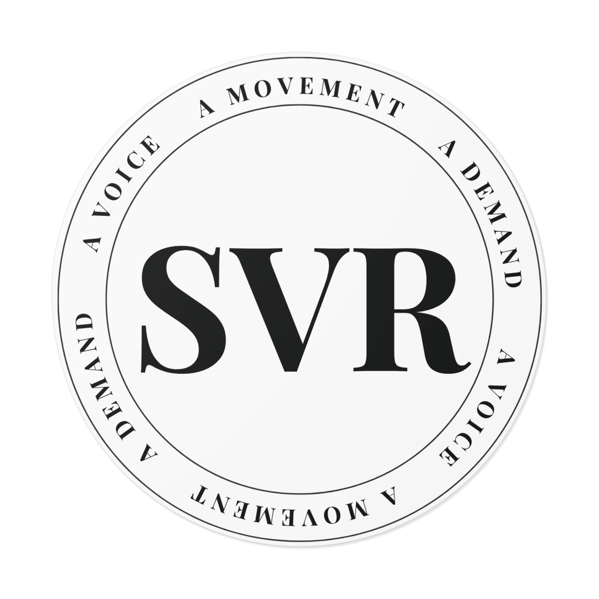 SVR Round Vinyl Stickers