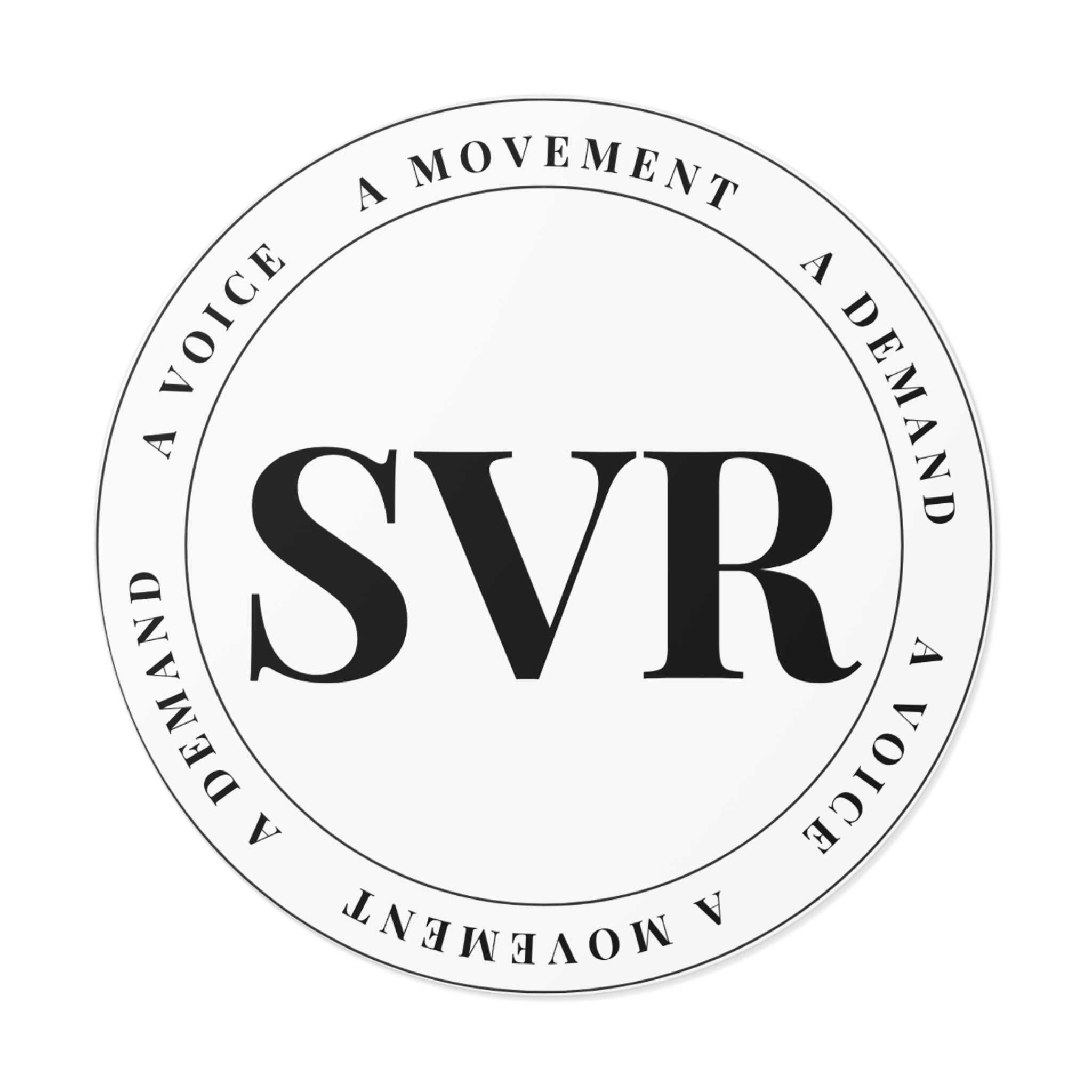 SVR Round Vinyl Stickers