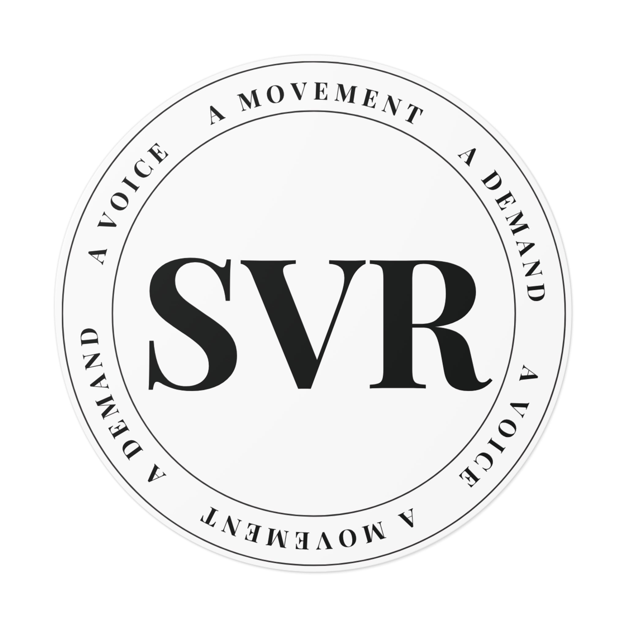 SVR Round Vinyl Stickers