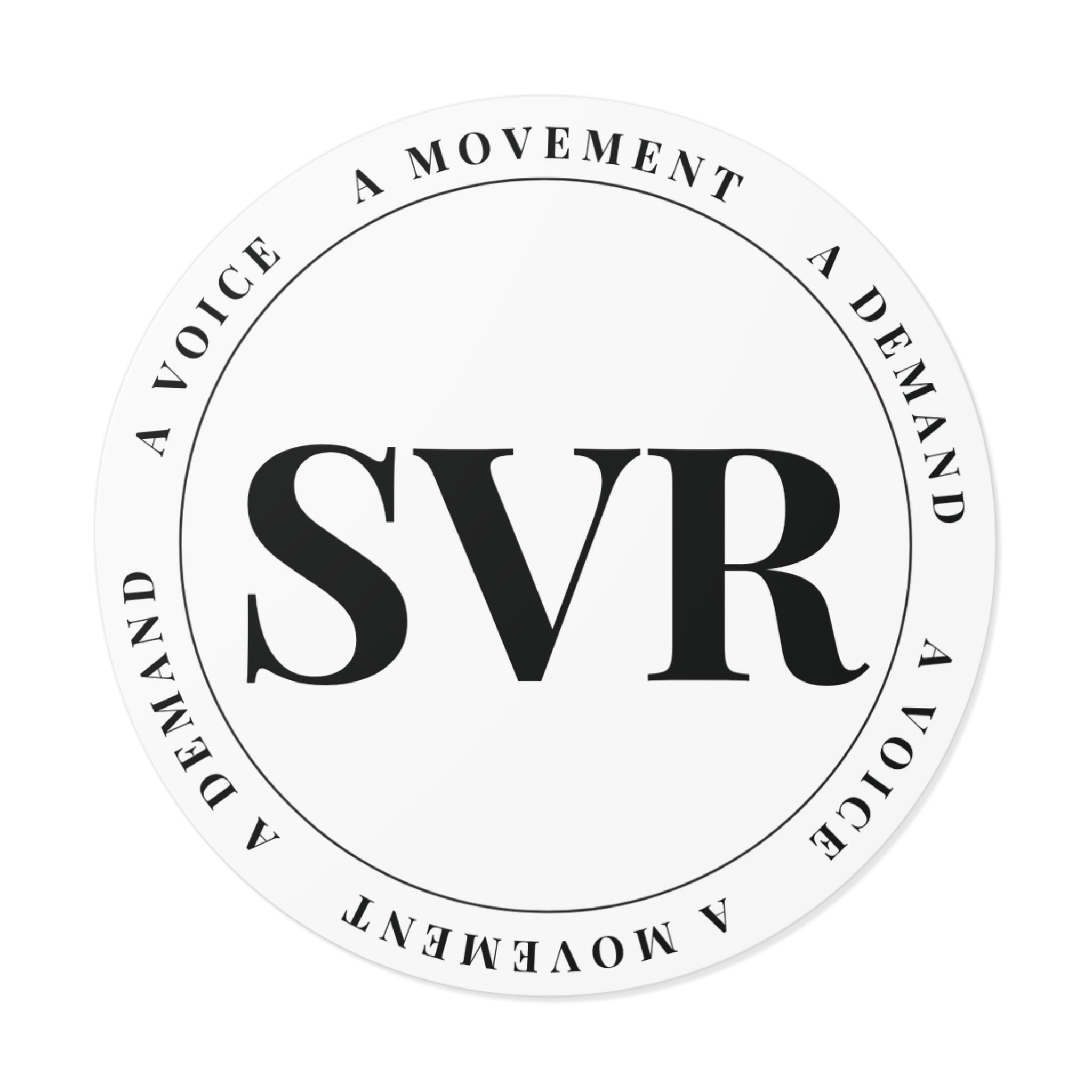 SVR Round Vinyl Stickers