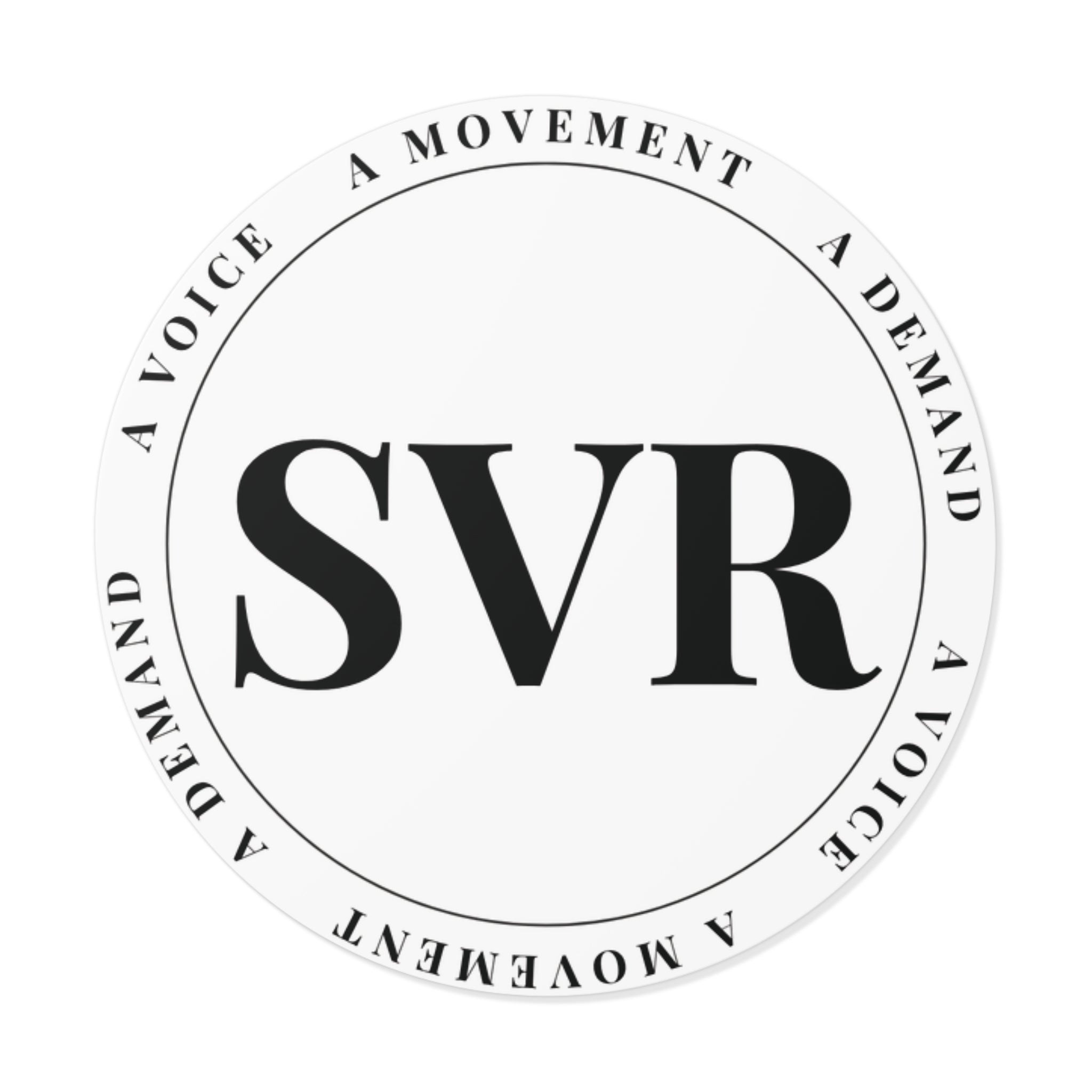 SVR Round Vinyl Stickers